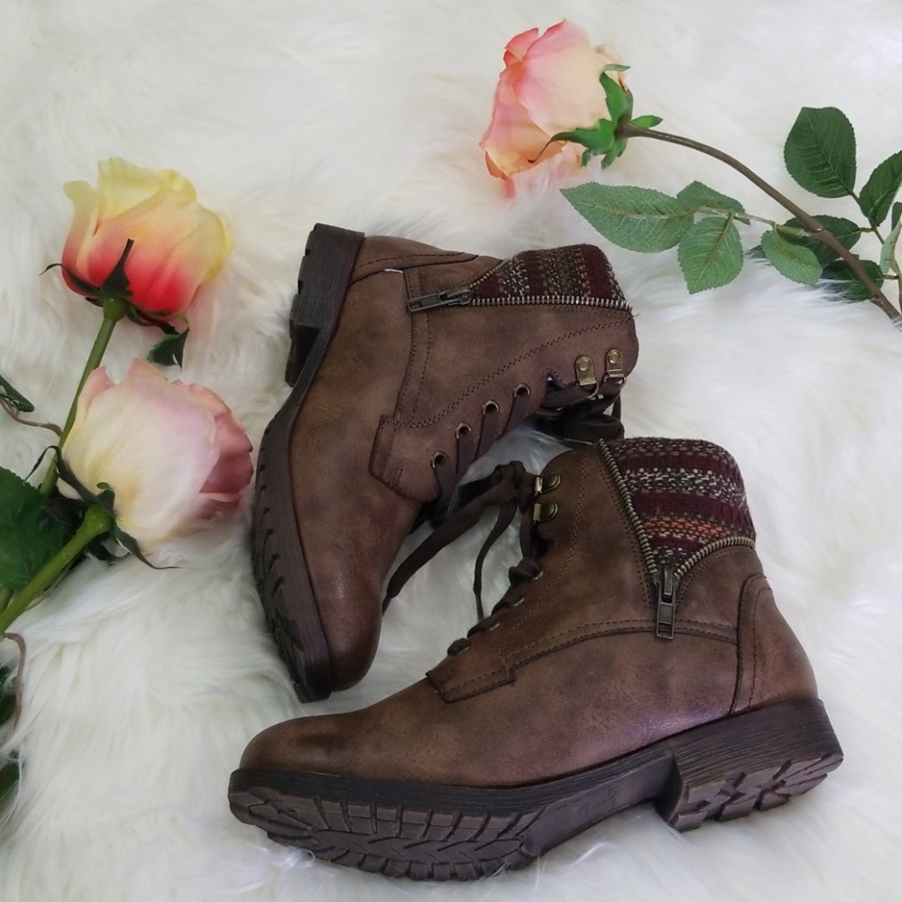 Rock & Candy Women's Motorcycle Ankle Boots Shoes
